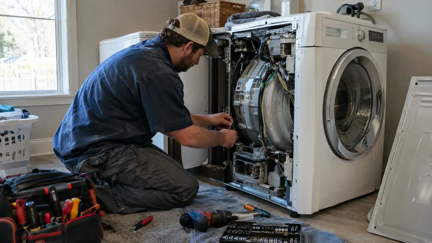 Appliance Repair work in progress on a Middle Tennessee home