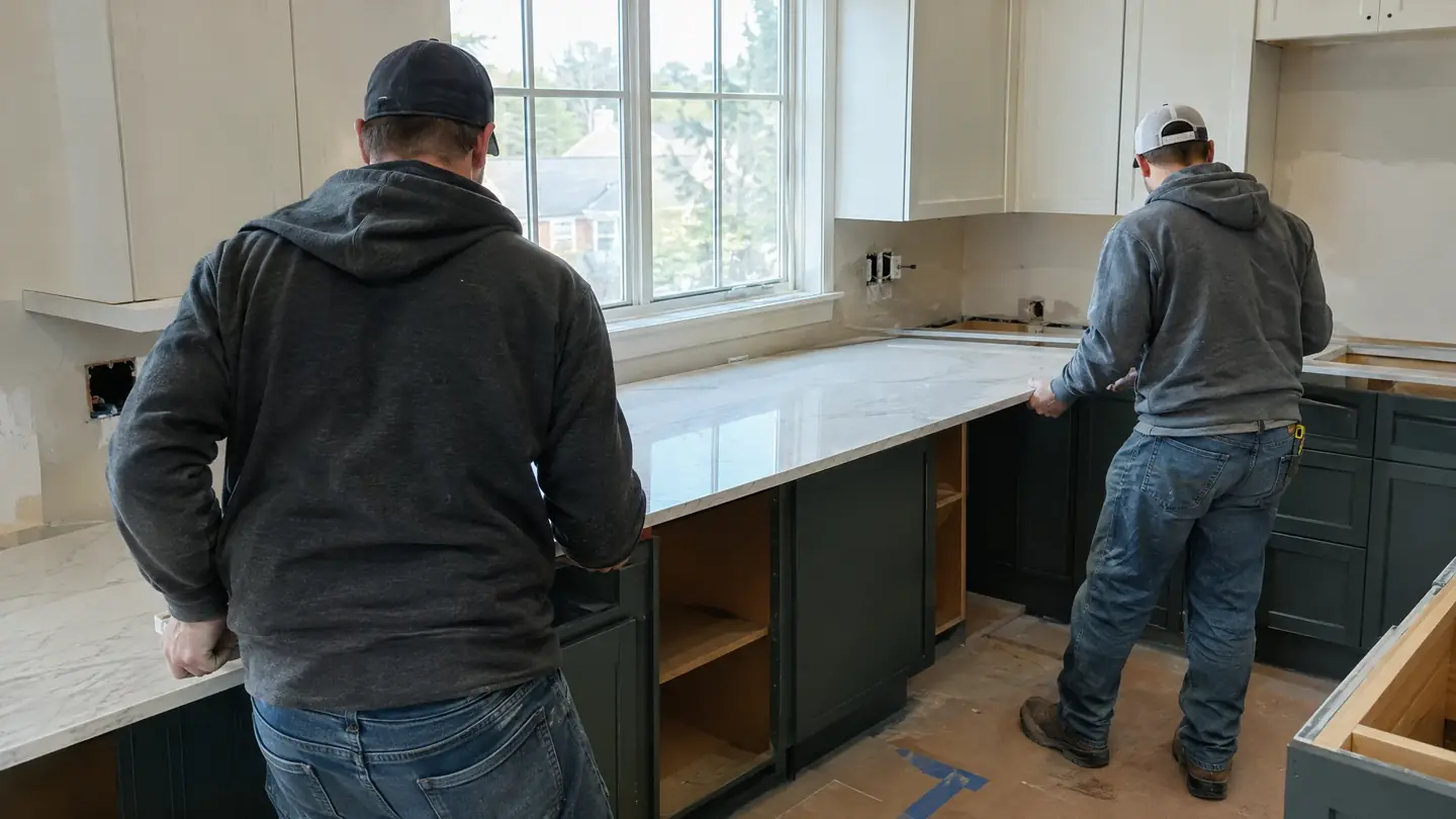 Cabinets & Countertops work in progress on a Middle Tennessee home