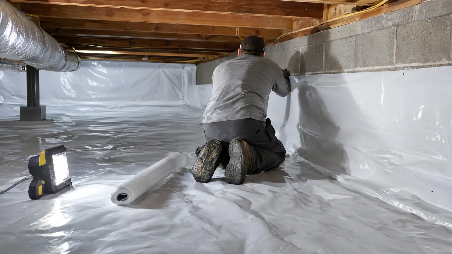Crawl Space work in progress on a Middle Tennessee home