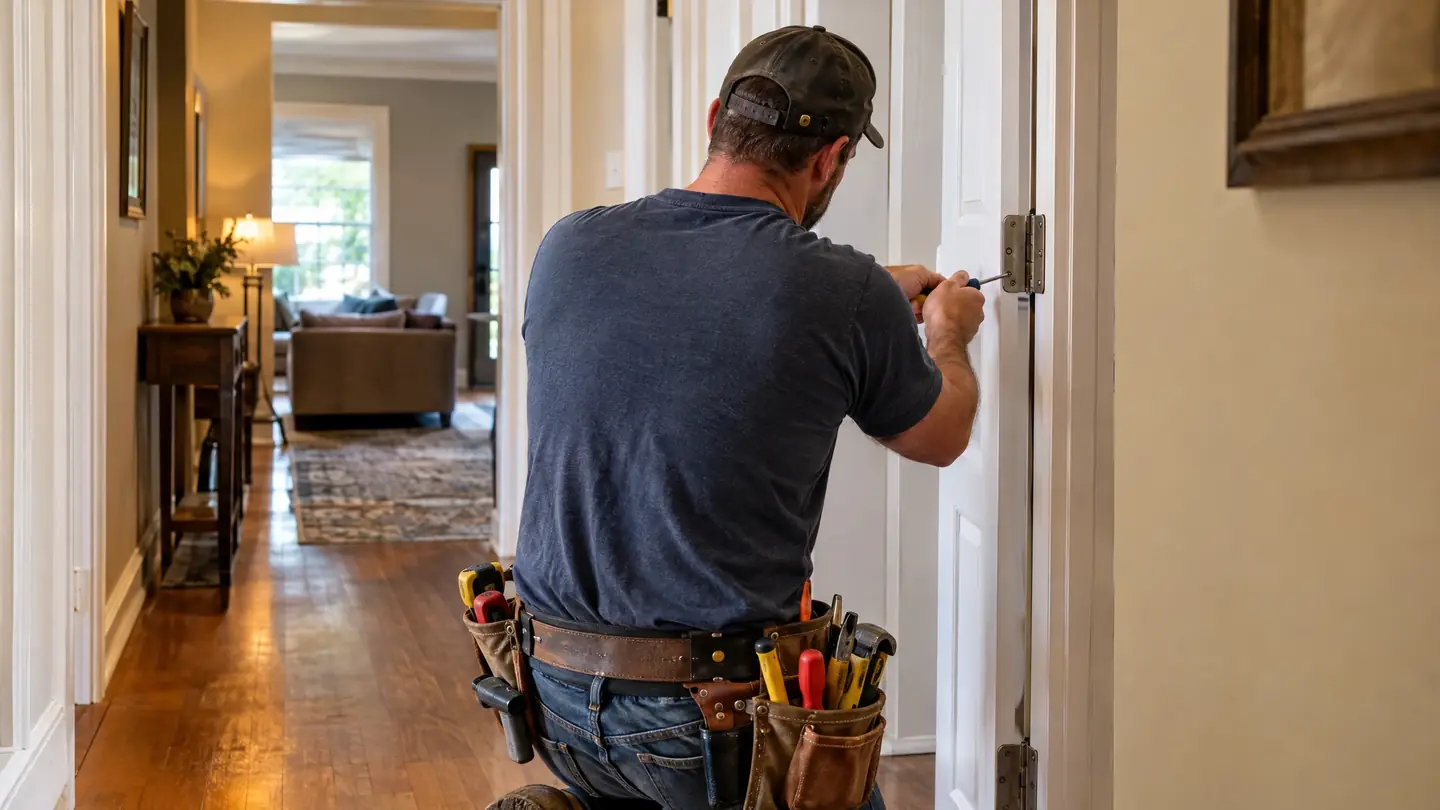 Handyman work in progress on a Middle Tennessee home