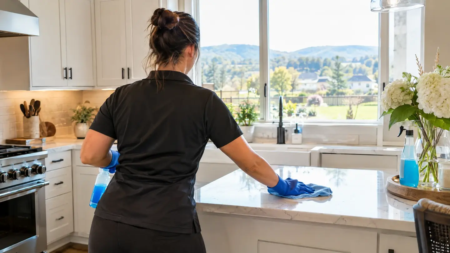 House Cleaning work in progress on a Middle Tennessee home